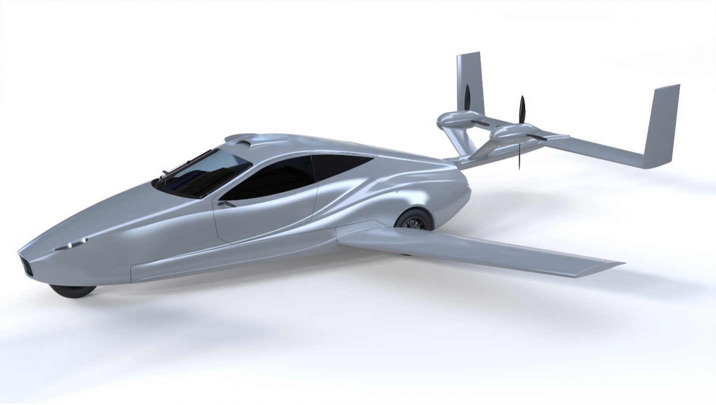 A rendering of the new design in flying mode.