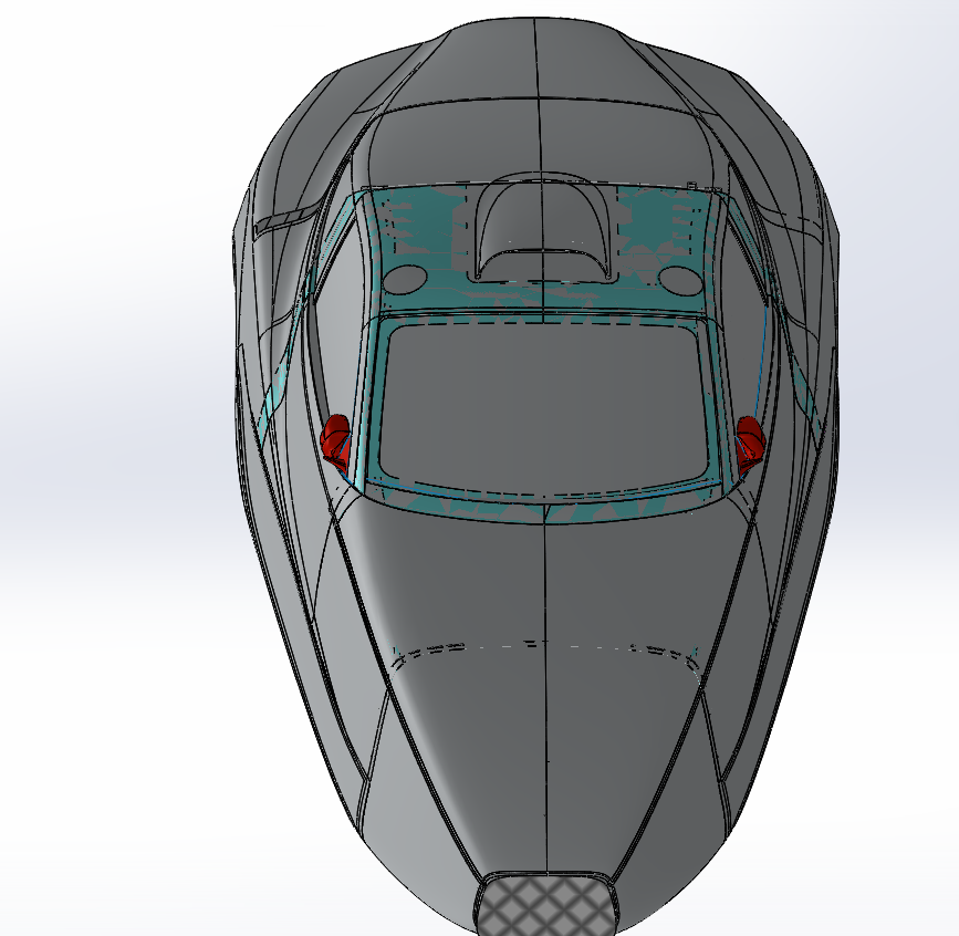 Render of a flying car